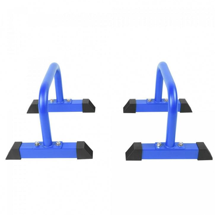 Push Up Parallettes Schwarz/Blau/Rot - Gorilla Sports Schweiz