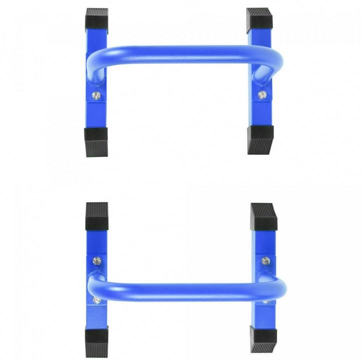Push Up Parallettes Schwarz/Blau/Rot - Gorilla Sports Schweiz