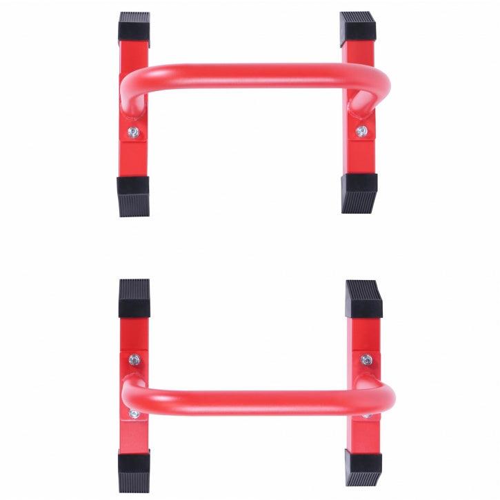 Push Up Parallettes Schwarz/Blau/Rot - Gorilla Sports Schweiz