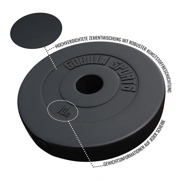 Hantelscheibe Olympia 50/51mm Kunststoff 1.25KG - 15KG - Gorilla Sports Schweiz