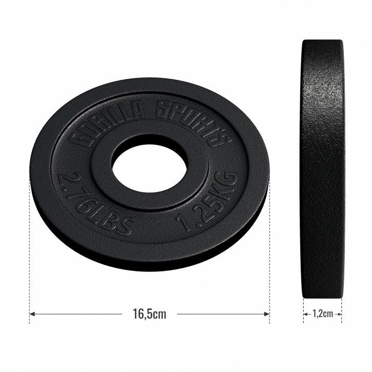 Hantelscheibe Olympia Gusseisen 50/51 mm - Gorilla Sports Schweiz