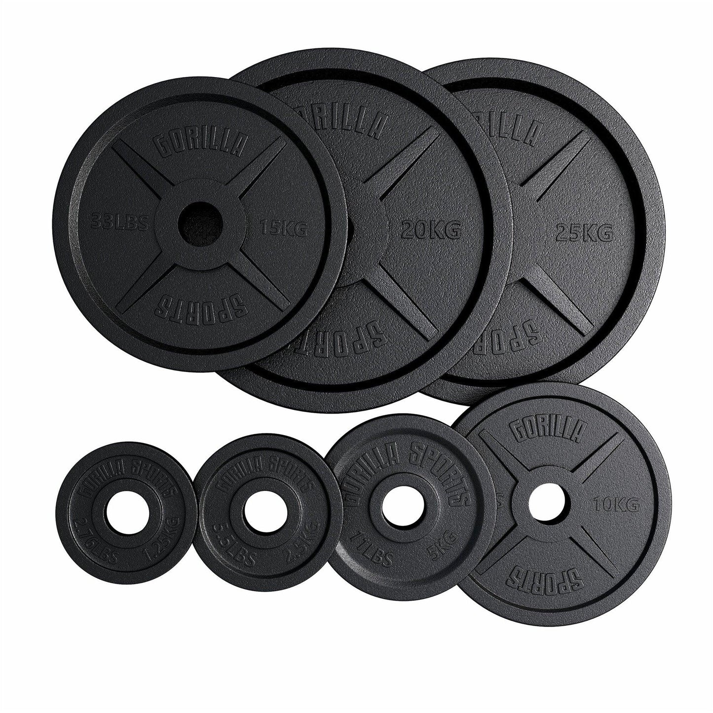Hantelscheibe Olympia Gusseisen 50/51 mm - Gorilla Sports Schweiz