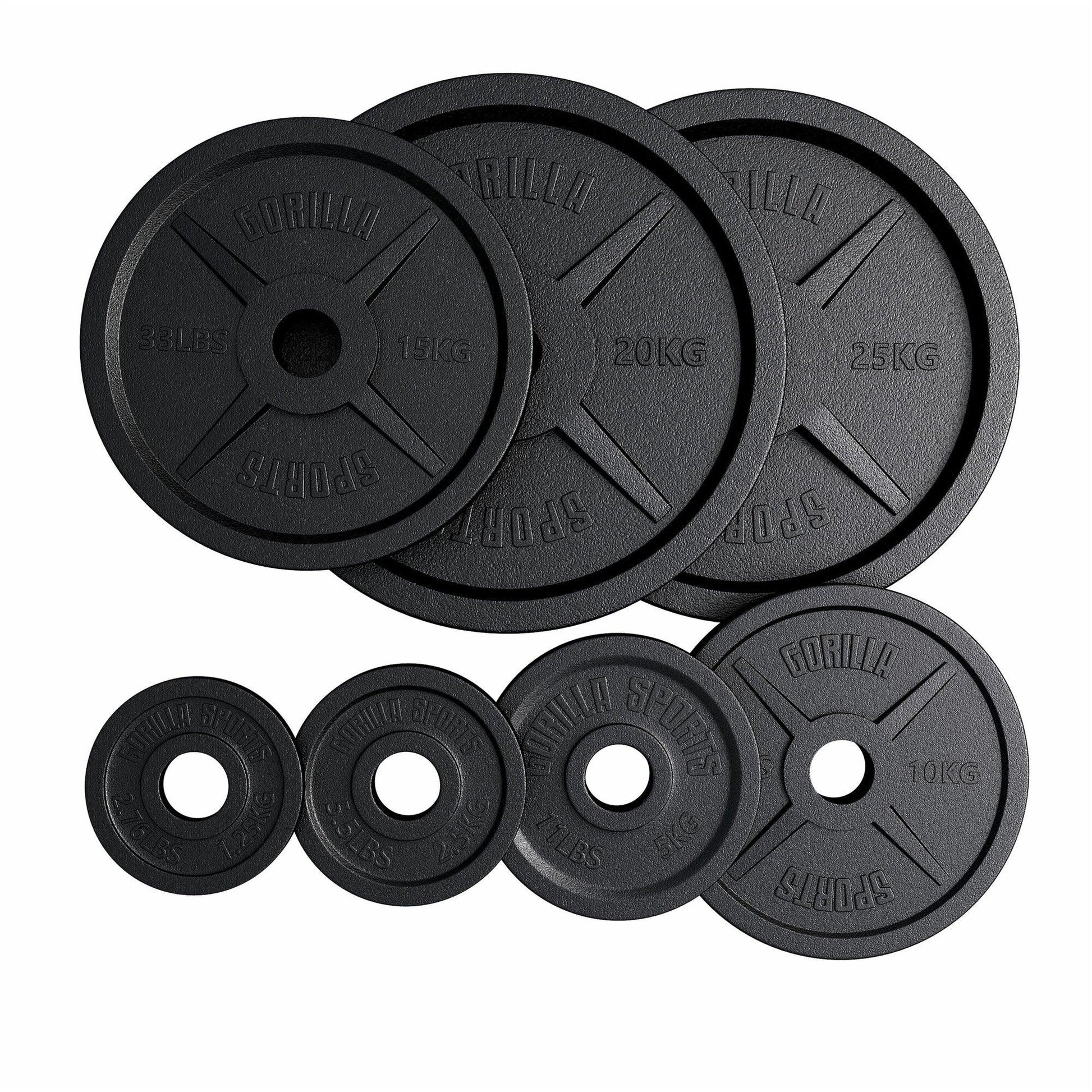 Hantelscheibe Olympia Gusseisen 50/51 mm - Gorilla Sports Schweiz