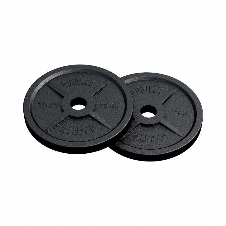Hantelscheibe Olympia Gusseisen 50/51 mm - Gorilla Sports Schweiz