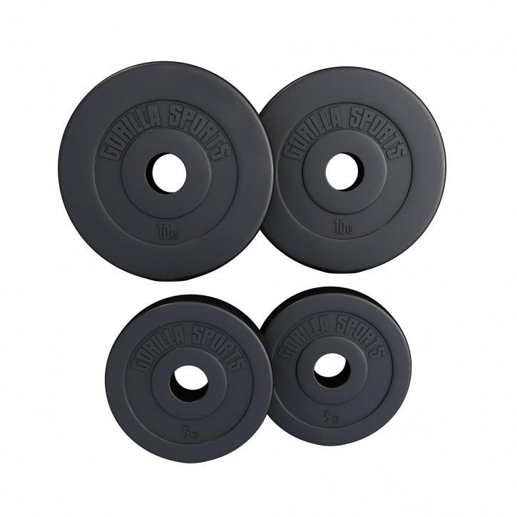 Hantelscheibe Olympia 50/51mm Kunststoff 1.25KG - 15KG - Gorilla Sports Schweiz