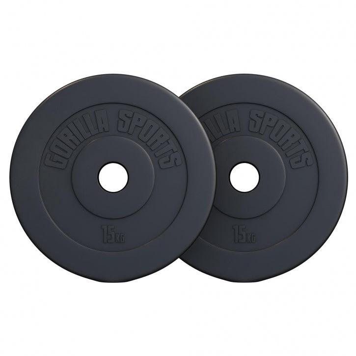 Hantelscheibe Olympia 50/51mm Kunststoff 1.25KG - 15KG - Gorilla Sports Schweiz