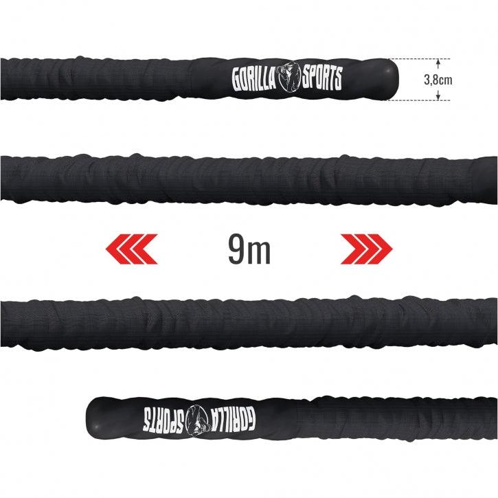 Battle Rope inkl. Wandbefestigung in verschiedenen Längen und Dicken - Gorilla Sports Schweiz