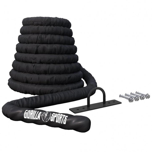 Battle Rope inkl. Wandbefestigung in verschiedenen Längen und Dicken - Gorilla Sports Schweiz