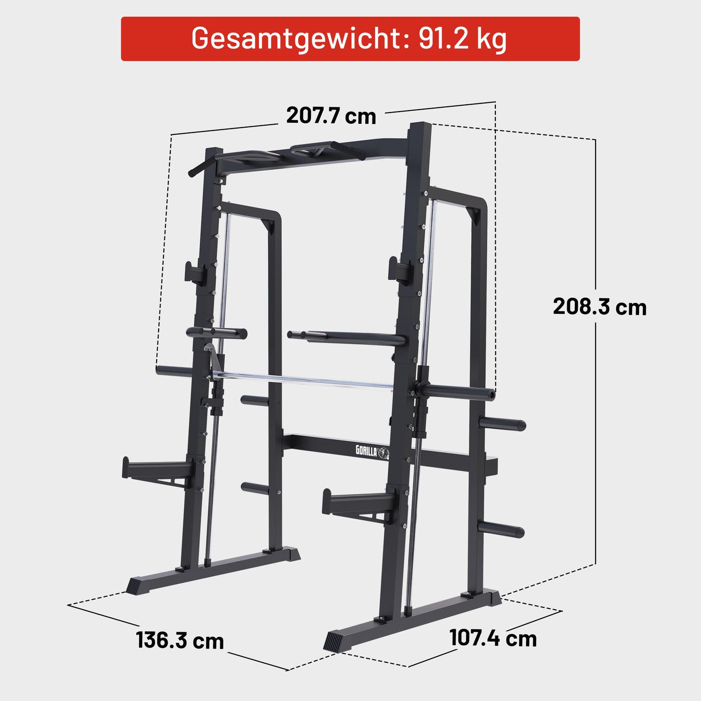 Half Rack Smith Machine