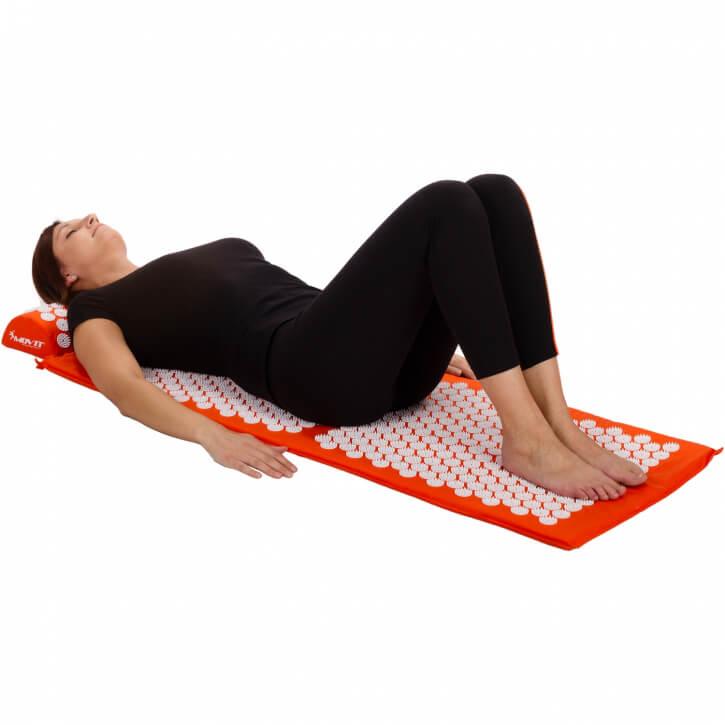 Akupressurmatte mit Kissen 75x44 cm - Gorilla Sports Schweiz