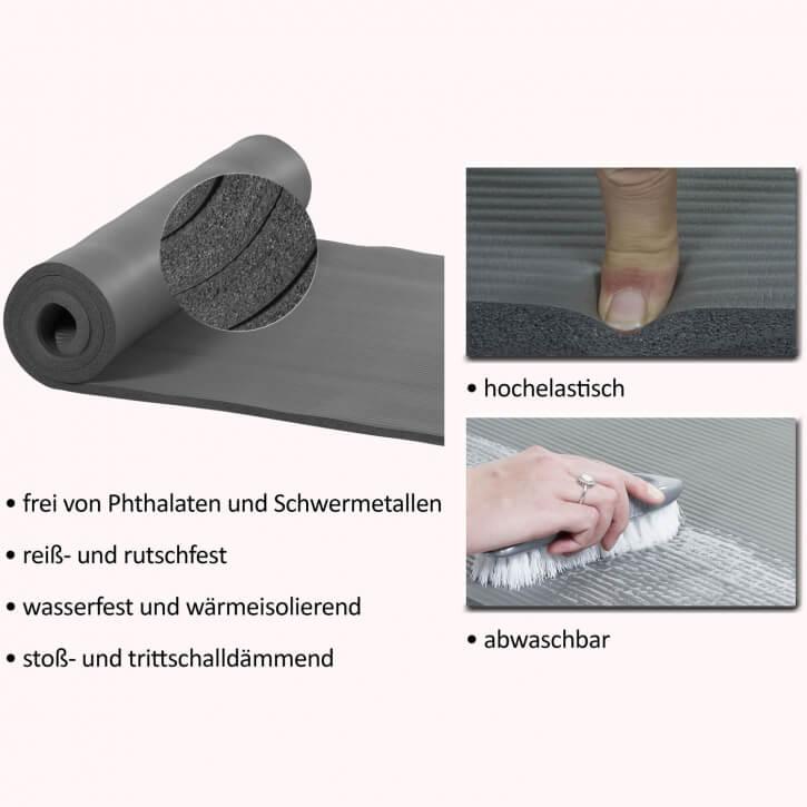 Yogamatte 183 x 60 x 1 cm in verschiedenen Farben - Gorilla Sports Schweiz