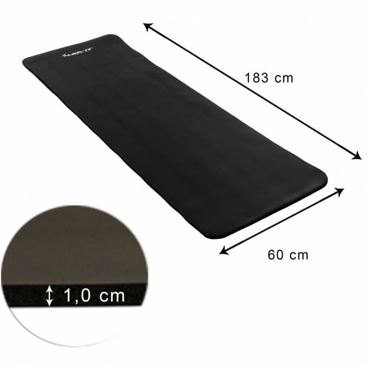Yogamatte 183 x 60 x 1 cm in verschiedenen Farben - Gorilla Sports Schweiz
