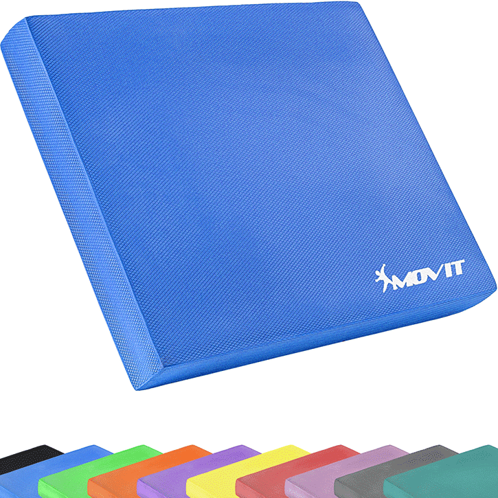 Coussin de siège MOVIT® Balance Pad de différentes couleurs avec bande d'exercice