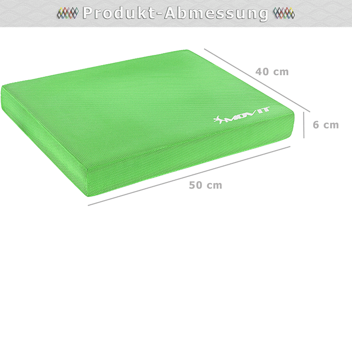 Coussin de siège MOVIT® Balance Pad de différentes couleurs avec bande d'exercice