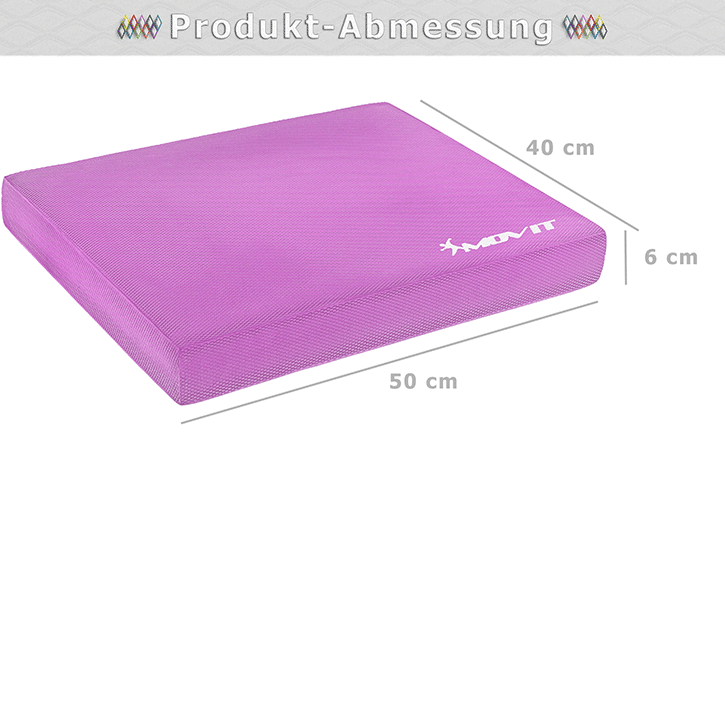 Coussin de siège MOVIT® Balance Pad de différentes couleurs avec bande d'exercice
