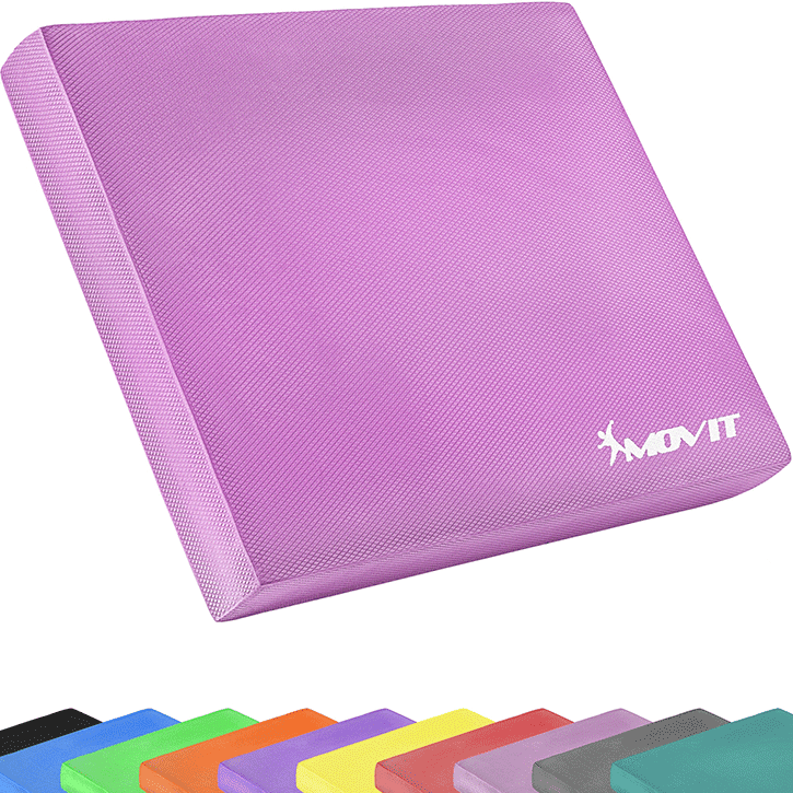 Coussin de siège MOVIT® Balance Pad de différentes couleurs avec bande d'exercice