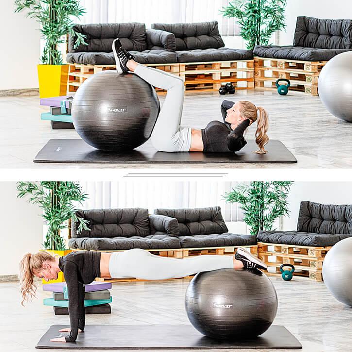 Gymnastikball 75 cm inkl. Pumpe - Gorilla Sports Schweiz