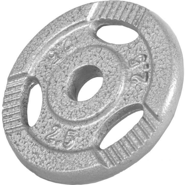 Kurzhantelset Gusseisen Gripper 30 kg Silber - Gorilla Sports Schweiz