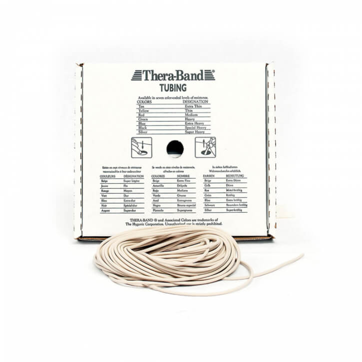 TheraBand Tubing 7.5m - beige (extradünn) - Gorilla Sports Schweiz