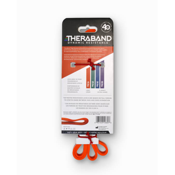 Theraband Hochwiderstandsband orange (leicht) - Gorilla Sports Schweiz