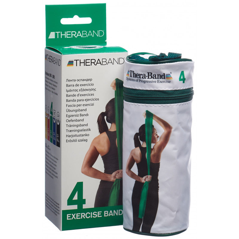 Thera Band in Reissverschlusstasche 2.5m - Gorilla Sports Schweiz