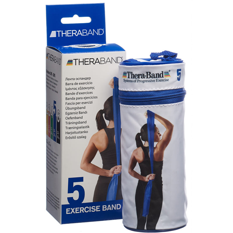 Thera Band in Reissverschlusstasche 2.5m - Gorilla Sports Schweiz