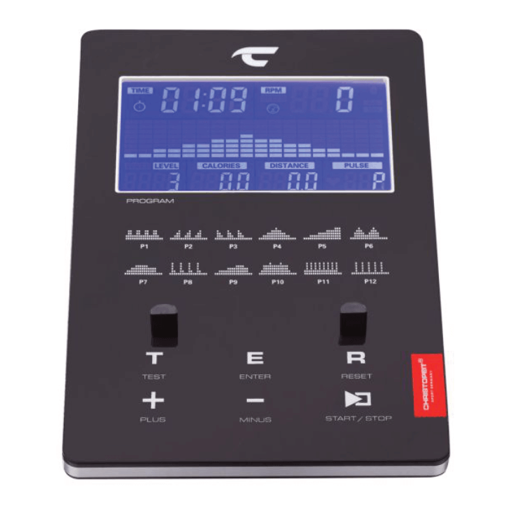 Hometrainer Ergometer ET 6 Schwarz - Gorilla Sports Schweiz