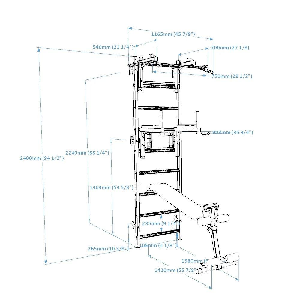 BenchK Sprossenwandsystem 733W - Gorilla Sports Schweiz