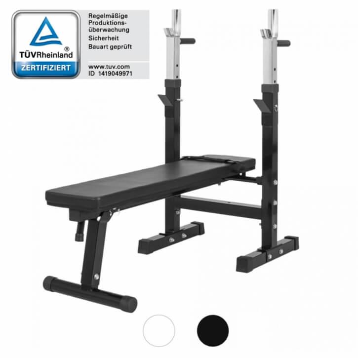 Hantelbank mit Ablage Kunststoff-Grip 100 kg - Gorilla Sports Schweiz