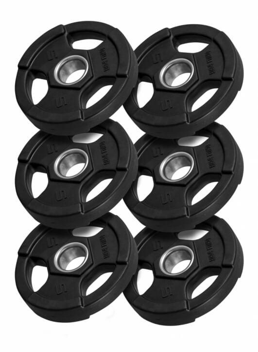 Hantelscheibe Profi 50/51mm Olympia Kunststoff Gripper 1.25-25 KG - Gorilla Sports Schweiz