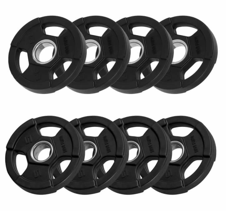 Hantelscheibe Profi 50/51mm Olympia Kunststoff Gripper 1.25-25 KG - Gorilla Sports Schweiz