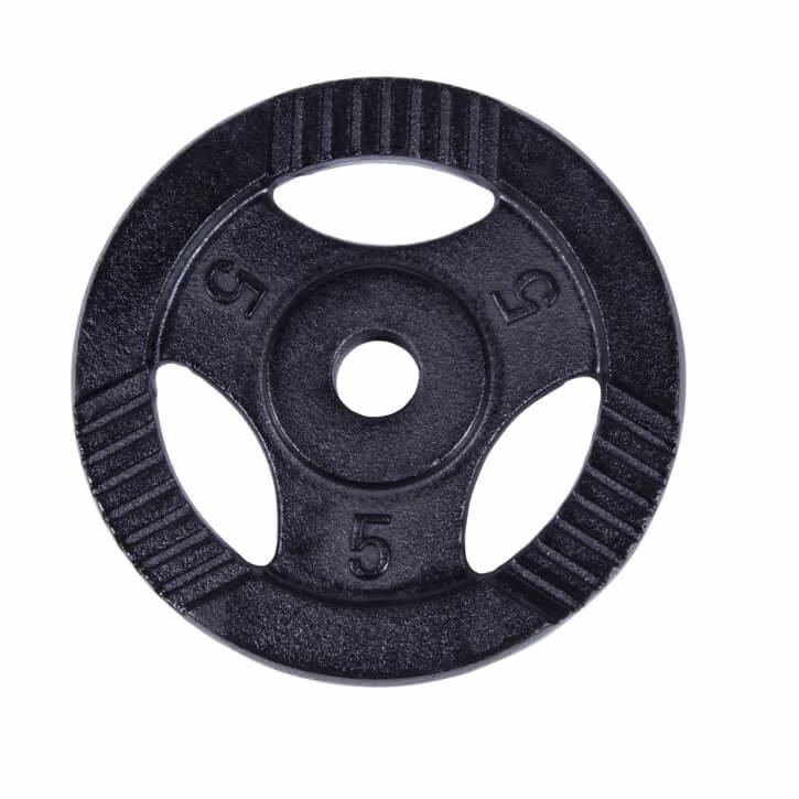 Hantelscheibe Guss Gripper 0.5-20 KG Silber - Gorilla Sports Schweiz