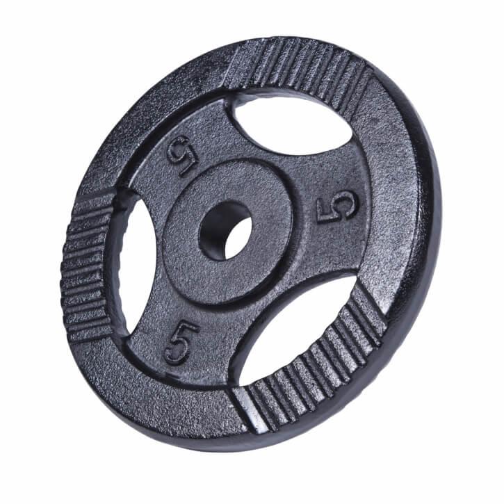 Hantelscheibe Guss Gripper 0.5-20 KG Silber - Gorilla Sports Schweiz