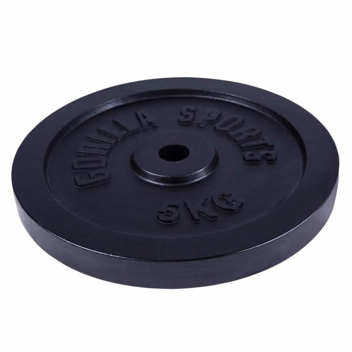 Hantelscheibe Guss Schwarz 0.5-30 KG - Gorilla Sports Schweiz