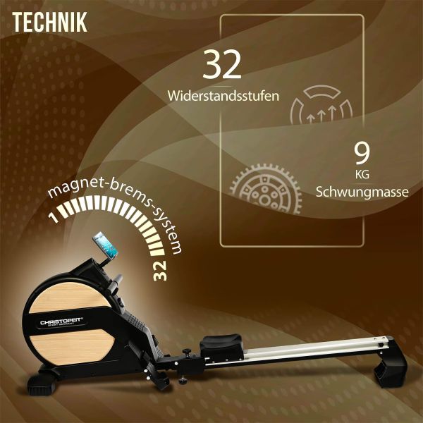 Rowing machine Ergometer Vico - Gorilla Sports Schweiz