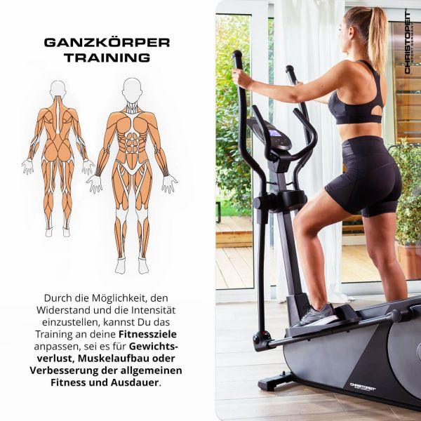 Crosstrainer Ergometer EL 8000 - Gorilla Sports Schweiz