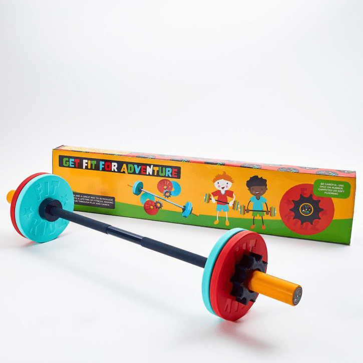 Fit Kidz Barbell & Bumper Plate Set - Gorilla Sports Schweiz