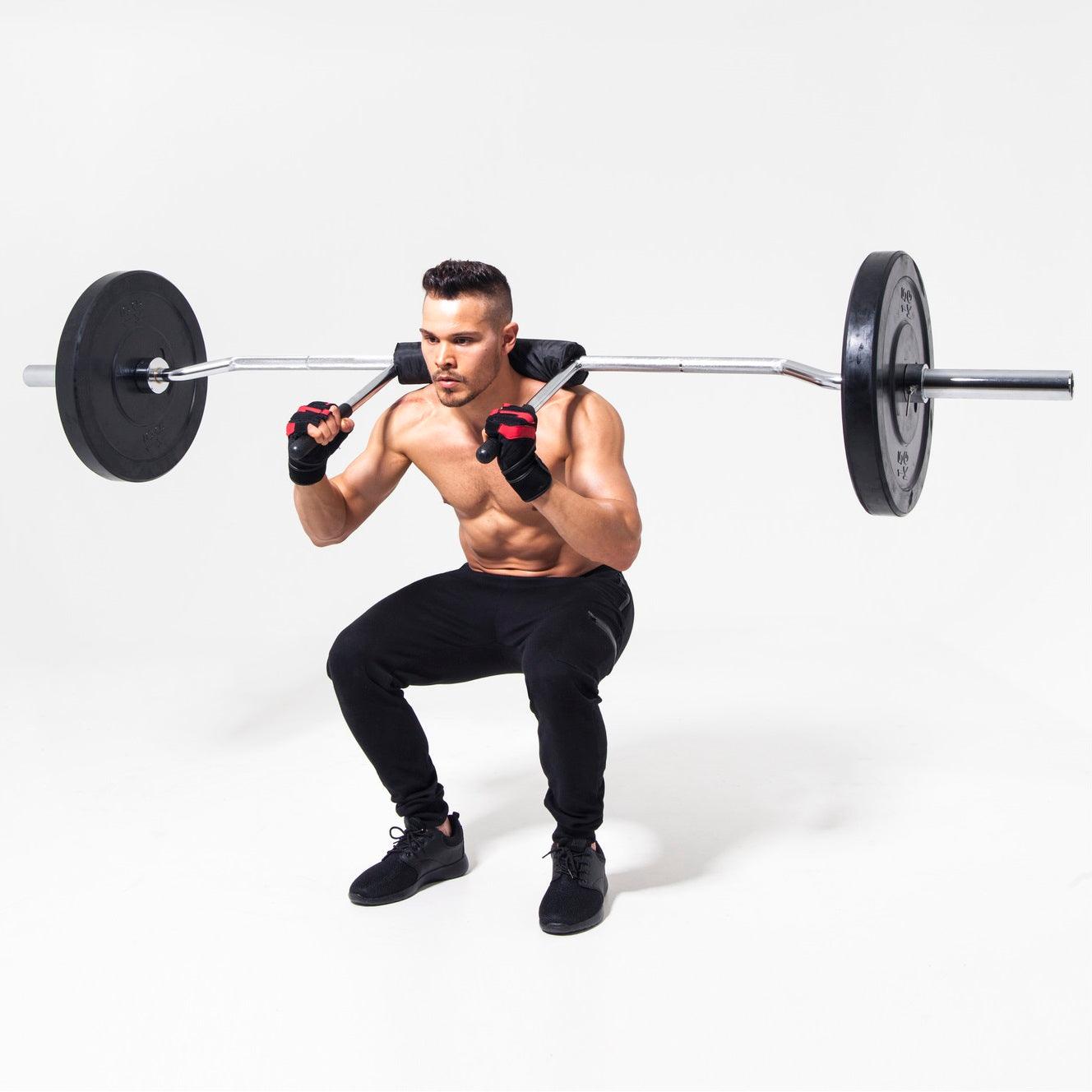 Safety Squat Bar Kniebeugen Langhantel Olympia - Gorilla Sports Schweiz