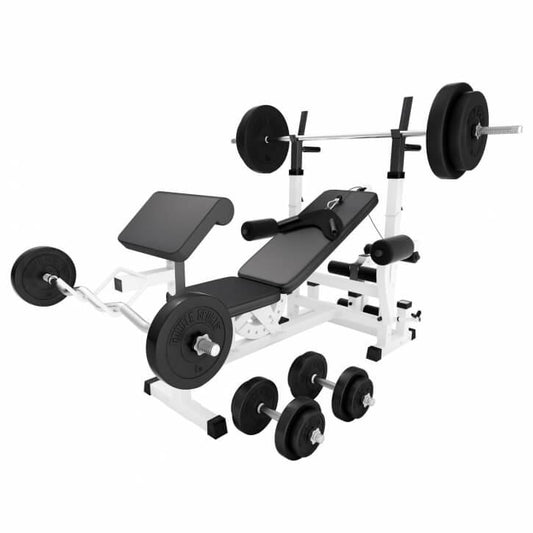 Kraftstation Universal Kunststoff 100 kg weiss - Gorilla Sports Schweiz
