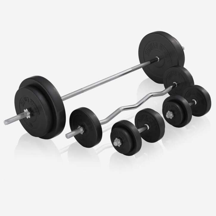 Kraftstation Universal Kunststoff 100 kg weiss - Gorilla Sports Schweiz