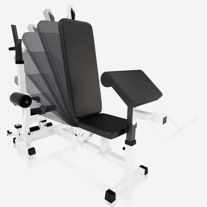 Kraftstation Universal Kunststoff 100 kg weiss - Gorilla Sports Schweiz