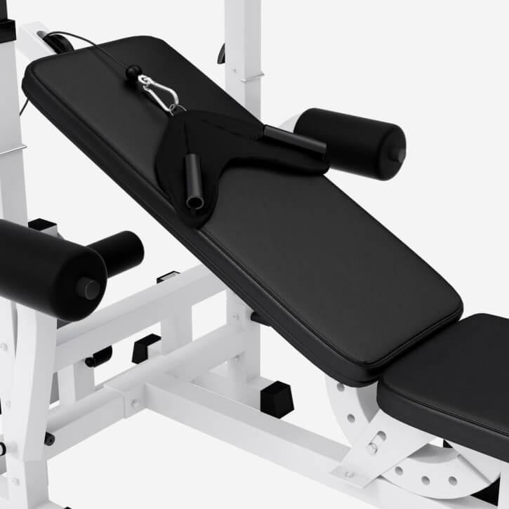Kraftstation Universal Kunststoff 100 kg weiss - Gorilla Sports Schweiz