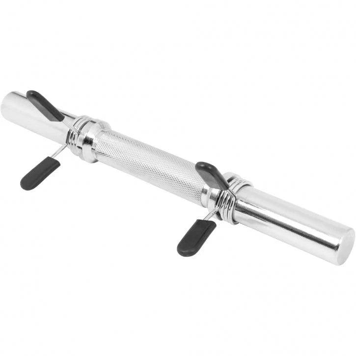 Kurzhantelstange Chrom 35 cm mit Federverschluss - Gorilla Sports Schweiz