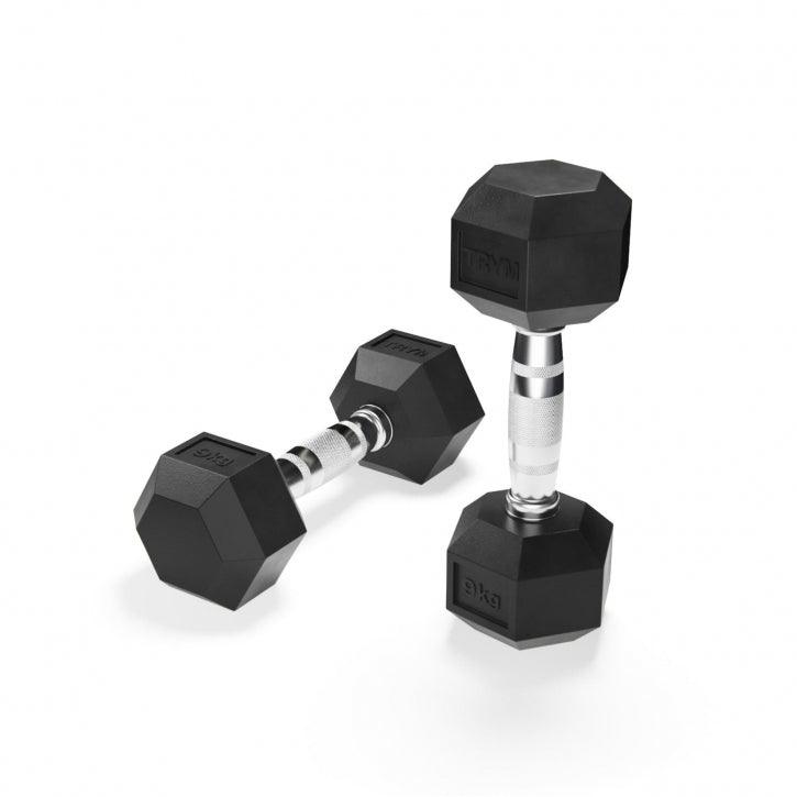 Hex Kurzhantel Gummi - Gorilla Sports Schweiz