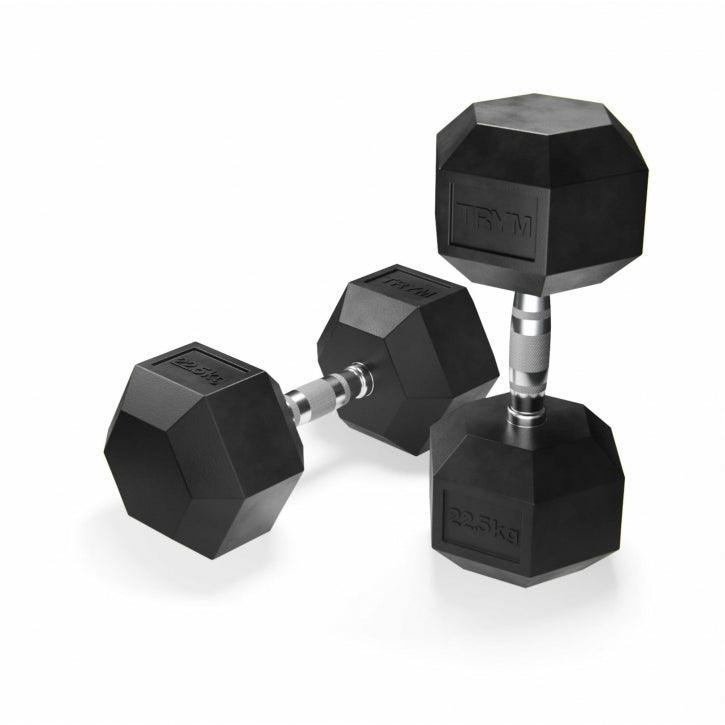 Hex Kurzhantel Gummi - Gorilla Sports Schweiz