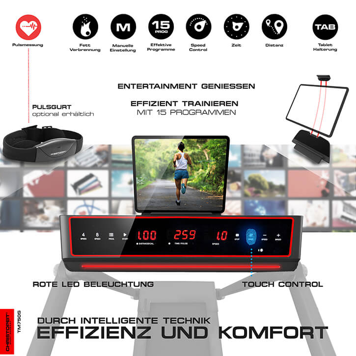 Laufband TM 750S / RPT 6200 - Gorilla Sports Schweiz