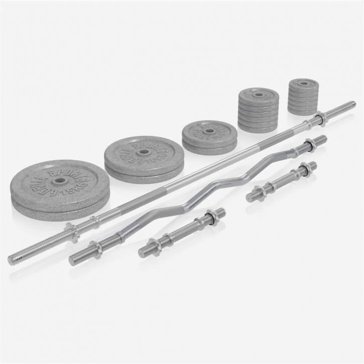 Kraftstation Universal inkl. 108 kg Gusseisen Set - Gorilla Sports Schweiz