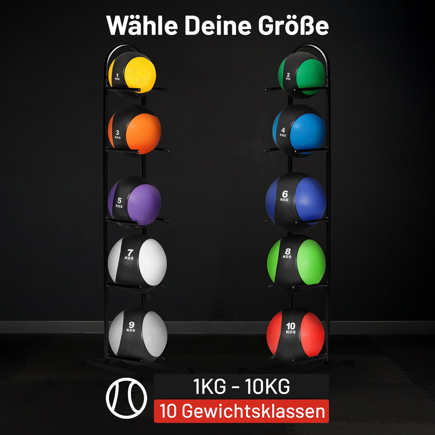Medizinball 1-10 KG