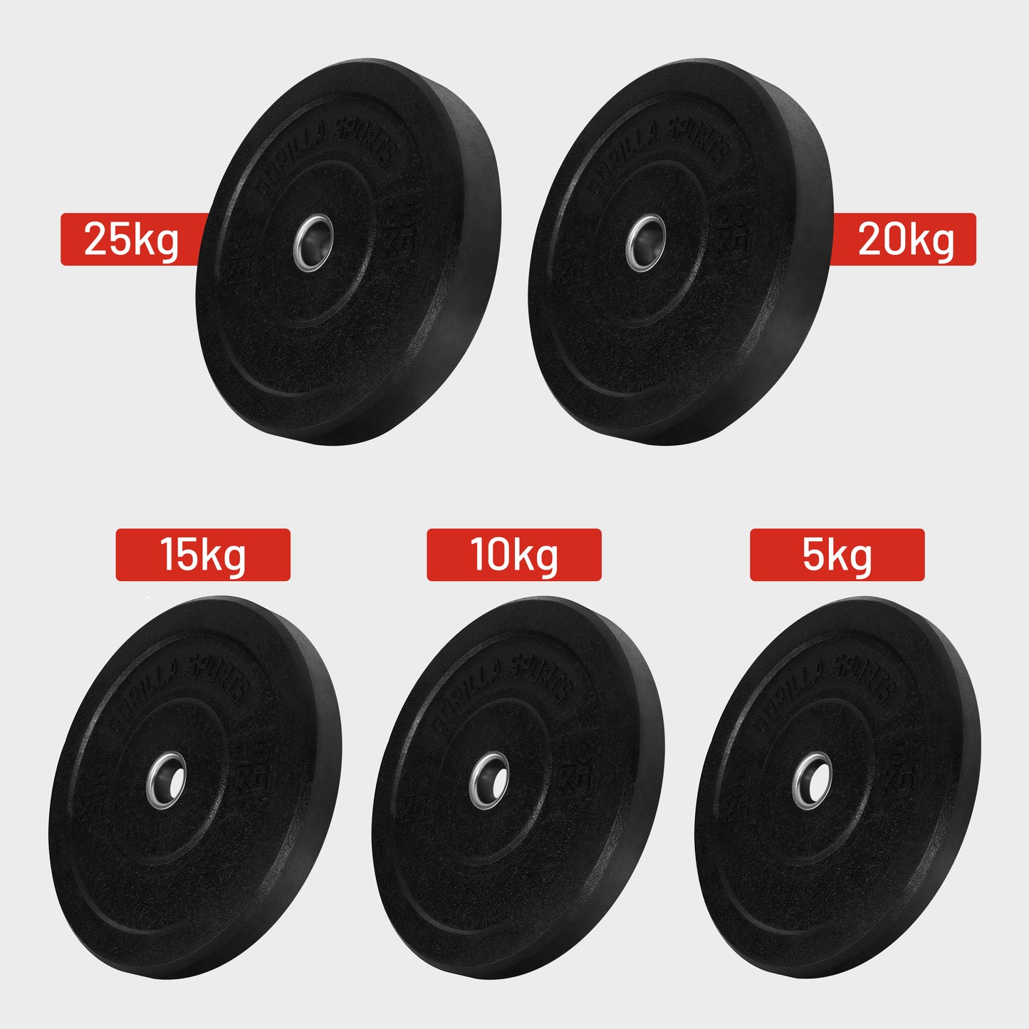Hi Temp Bumper Plates 5 kg - 25 kg