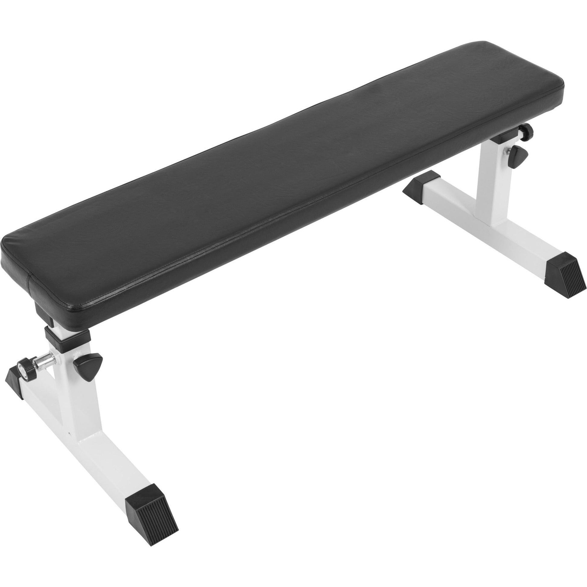 Flachbank verstellbar Weiss - Gorilla Sports Schweiz